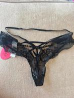 Nieuwe hunkemoller private collection maat l, Kleding | Dames, Ondergoed en Lingerie, Ophalen of Verzenden, Zwart, String