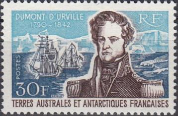 Frans Antarctica- 1968 - Herdenking Dumont D'Urville beschikbaar voor biedingen