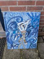 Canvas Schilderij Pauw en Bloemen Ting Shao Kuang Peacock, Huis en Inrichting, Woonaccessoires | Schilderijen, Tekeningen en Foto's