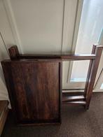 Bijzettafel / dienblad, Ophalen, Koloniaal, 55 tot 75 cm, Zo goed als nieuw