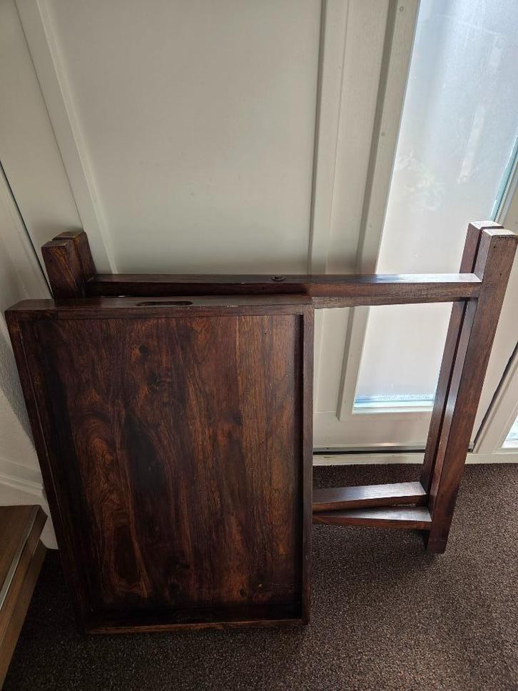 Bijzettafel / dienblad, Huis en Inrichting, Tafels | Bijzettafels, Zo goed als nieuw, Rechthoekig, 60 cm of meer, 55 tot 75 cm