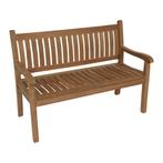 Teakhouten tuinbank met gebogen rugleuning - 180 cm, Tuin en Terras, Tuinbanken, Ophalen of Verzenden, Nieuw, Teakhout