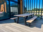 Picknicktafel staal en Douglas, lange levensduur en robuust, Ophalen of Verzenden, Nieuw, Rechthoekig, Staal