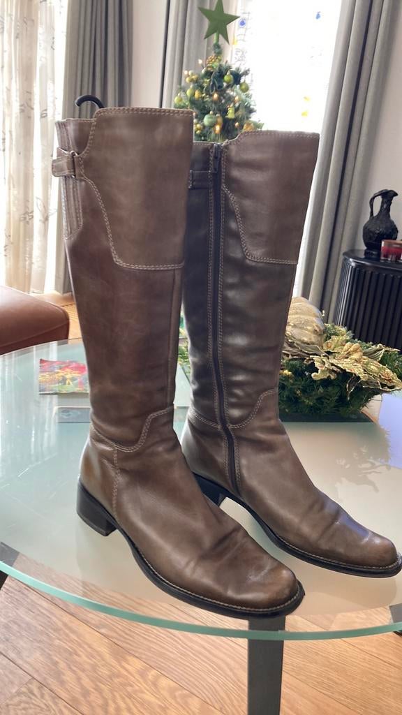 Tamaris laarzen zgan leder 40 platte hak, Kleding | Dames, Schoenen, Ophalen of Verzenden, Zo goed als nieuw, Zwart, Hoge laarzen