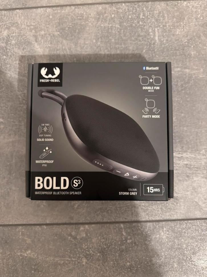 Fresh 'n Rebel Bold S3 waterproof bluetooth speaker | Nieuw, Audio, Tv en Foto, Luidsprekers, Nieuw, Overige typen, 60 tot 120 watt