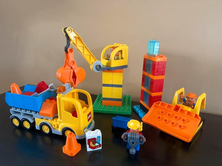 Lego Duplo #10813 Grote bouwplaats, Kinderen en Baby's, Speelgoed | Duplo en Lego, Zo goed als nieuw, Duplo, Complete set, Ophalen