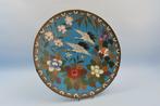 Antiek Japans cloisonné bord 19e eeuw -zeer fraai 30 cm diam, Antiek en Kunst, Ophalen of Verzenden