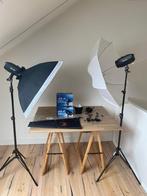 Falcon Eyes complete fotostudio, Flitslampen, incl softbox, Ophalen, Zo goed als nieuw, Complete fotostudio