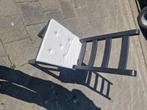 Eetkamerset zwart hout, Ophalen, Zo goed als nieuw, 4 tot 6 stoelen