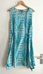 Zomerjurk Himalaya – turquoise blauw lichtgroen – mt L (40), Kleding | Dames, Maat 38/40 (M), Blauw, Ophalen of Verzenden, Zo goed als nieuw