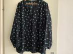 Blouse, zwart/groen stippen, maat XL, Ophalen of Verzenden, Zo goed als nieuw, Maat 46/48 (XL) of groter, Zwart
