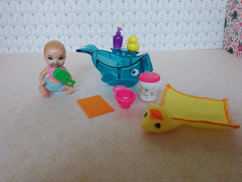 BA33 Barbie Skipper babysitters Inc Badtijd, Verzamelen, Poppen, Gebruikt, Overige typen, Ophalen of Verzenden