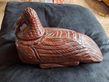 Antieke Houten Eend Doos beschikbaar voor biedingen