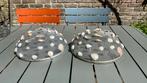 Brocante stolp gedecoreerd met schelpen 2x, Huis en Inrichting, Ophalen of Verzenden, Zo goed als nieuw
