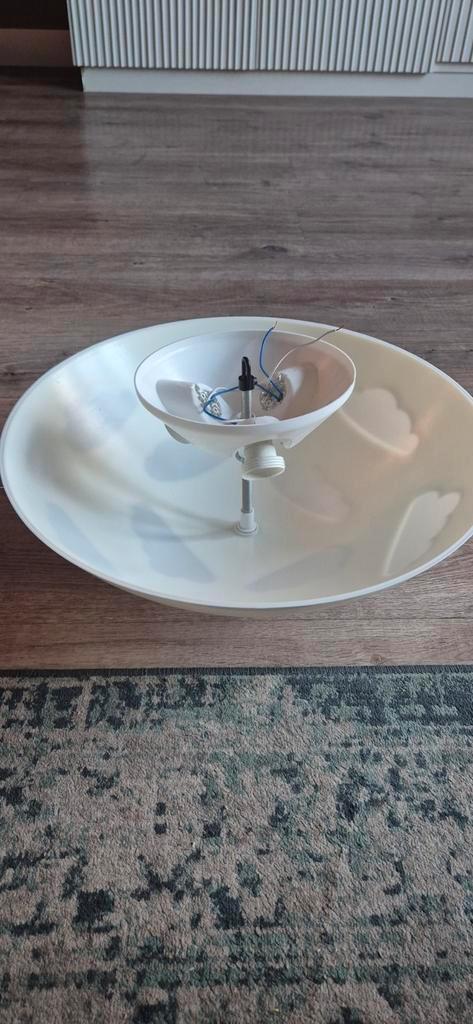 Witte Plafondlamp met Wolken Design, Huis en Inrichting, Lampen | Plafondlampen, Gebruikt, Kunststof, Ophalen of Verzenden