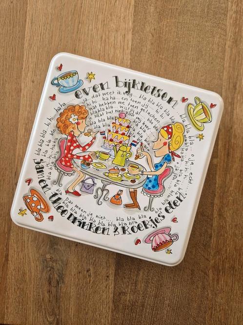 Blond Amsterdam koekblik, Even Bijkletsen, Verzamelen, Blikken, Zo goed als nieuw, Koek(jes), Overige merken, Ophalen of Verzenden