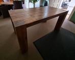 Robuste Eettafel teak 85 x 160 x 78, Ophalen, Teakhout, 50 tot 100 cm, Zo goed als nieuw