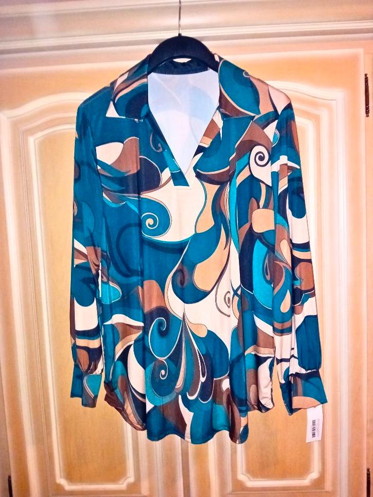 Plus Size Blouses/tuniek NIEUW! maat 48 t/m 52(4XL t/m 6XL), Kleding | Dames, Grote Maten, Nieuw, Blouse of Tuniek, Blauw, Ophalen of Verzenden