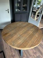 Steiger houten tafel, Huis en Inrichting, Tafels | Eettafels, Ophalen, 100 tot 150 cm, Rond, Zo goed als nieuw