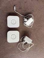 2 Philips Hue brodges, Led-lamp, Minder dan 30 watt, Zo goed als nieuw, E27 (groot)