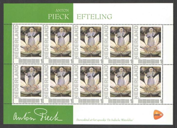 Postzegels Anton Pieck: De Efteling, Postzegels en Munten, Postzegels | Nederland, Postfris, Na 1940, Ophalen of Verzenden