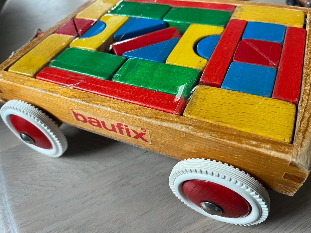 Baufix vintage blokkenkar, Ophalen of Verzenden