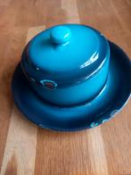 Oude emaille botervloot, vintage, Antiek en Kunst, Antiek | Emaille, Ophalen of Verzenden