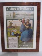 poster Visitez la Hollande, Gebruikt, Met lijst, Ophalen of Verzenden, A1 t/m A3