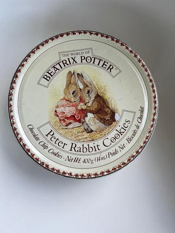 Vintage koektrommel Beatrix Potter Peter Rabbit 