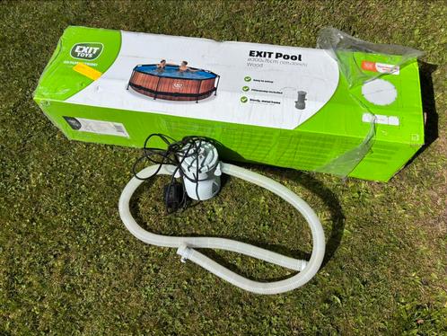 Exit toys grote ronde zwembad 300x76cm met afdekzeil, Tuin en Terras, Zwembaden, Zo goed als nieuw, Opzetzwembad, Minder dan 80 cm