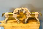 Decoratief Houten Paard op Wielen x 2, Ophalen of Verzenden, Zo goed als nieuw