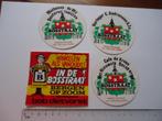 sticker oud Bergen op Zoom vintage bosstr matheuse de kroon, Verzenden, Zo goed als nieuw, Bedrijf of Vereniging