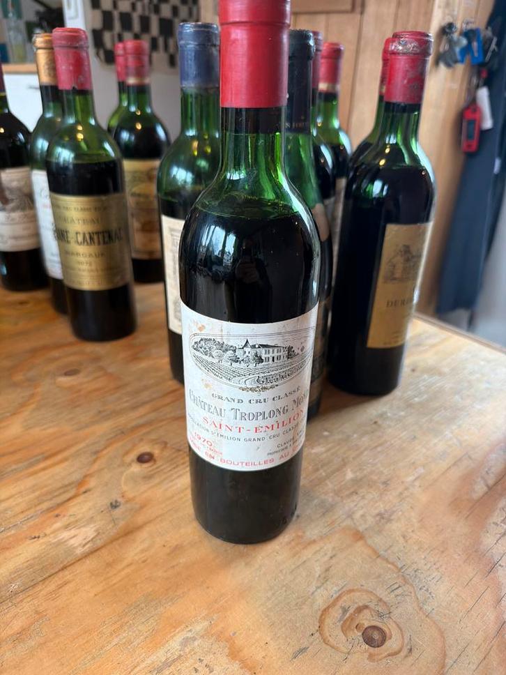 Chateau Troplong Mondot 1970 - Saint Emilion Grand Cru, Verzamelen, Wijnen, Gebruikt, Rode wijn, Frankrijk, Vol, Ophalen of Verzenden