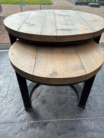 Steigerhouten Salontafels - Set van 2 beschikbaar voor biedingen
