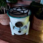 Emaille petroleumstel 1 pits crème aanvulling noodpakket 3., Ophalen of Verzenden, Gebruikt