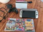 Nintendo oled, Spelcomputers en Games, Spelcomputers | Nintendo Switch, Switch OLED, Met games, Ophalen of Verzenden, Zo goed als nieuw