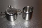 suiker en melk kannetje roestvrijstaal, Ophalen of Verzenden, Gebruikt