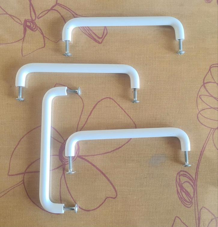 4 originele. Siematic kastdeur- of lade grepen, greepjes, Doe-het-zelf en Verbouw, Hang- en Sluitwerk, Zo goed als nieuw, Overige typen