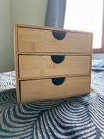 Bamboe ladekastje 20x13 cm, Huis en Inrichting, Kasten | Ladekasten, Ophalen, Overige materialen, Minder dan 50 cm, 3 of 4 laden