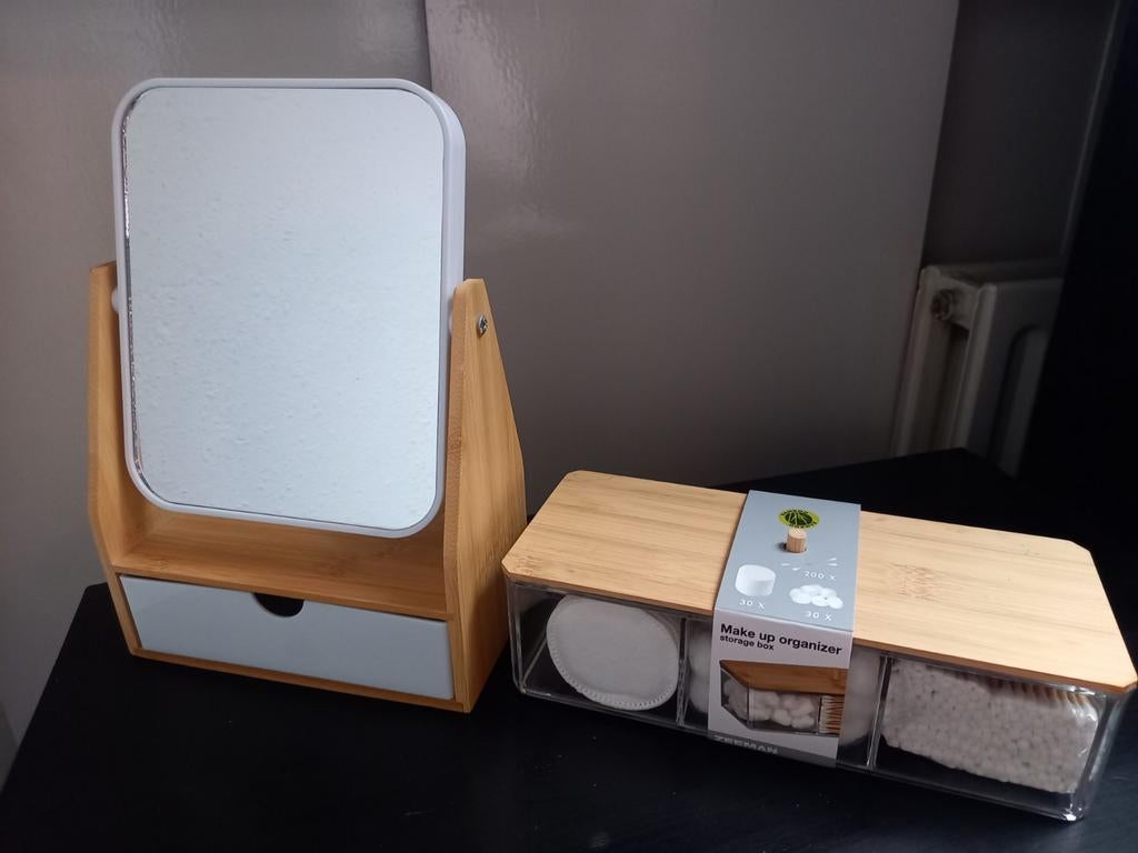 Spiegel sieradendoos make up organisor nieuw, Minder dan 50 cm, Nieuw, Ophalen of Verzenden, Minder dan 100 cm