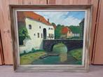 Mooi oud schilderij Zusters van Orthenpoort Den Bosch 62x55, Ophalen of Verzenden, Gebruikt, Schilderij, 75 cm of meer