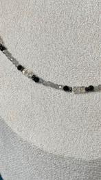Diamant ruw Labradoriet wit geluk beschermt zeldzaam uniek, Ophalen of Verzenden, Nieuw, Zilver, Met edelsteen
