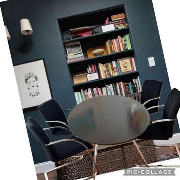 Mooie ovale tafel - uniek onderstel (eettafel, vergadertafel beschikbaar voor biedingen