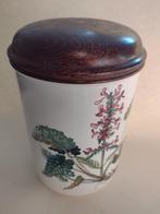 Villeroy Boch Botanica grote voorraadpot met houten deksel, Antiek en Kunst, Ophalen