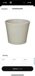 Bloempot IKEA nieuw, Tuin en Terras, Bloempotten, Rond, Ophalen of Verzenden, Zo goed als nieuw, Aardewerk