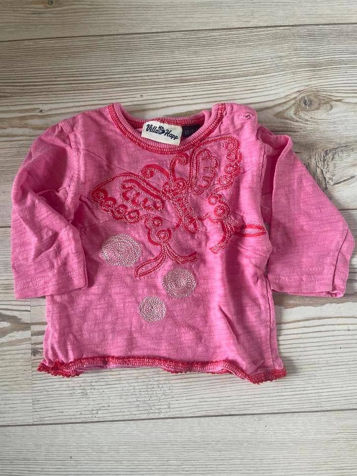 Villa Happ Shirtje Maat 68, Kinderen en Baby's, Babykleding | Maat 68, Zo goed als nieuw, Meisje, Shirtje of Longsleeve, Ophalen of Verzenden