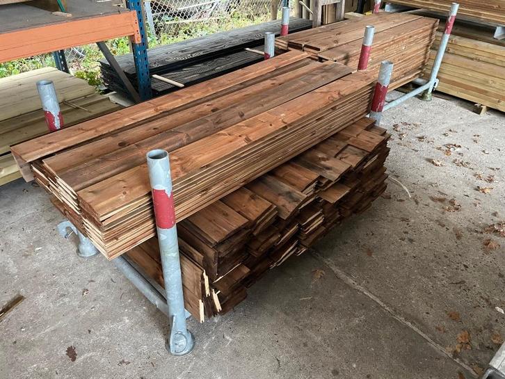 Nobifix rabatdelen en schuttingplanken, Tuin en Terras, Palen, Balken en Planken, Nieuw, Planken, Minder dan 180 cm, Hardhout