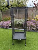 Vogelkooi hoog, Ophalen, Gebruikt, Aluminium, Vogelkooi