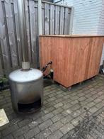 Houtgestookte Hottub - Heerlijk Ontspannen!, Tuin en Terras, Bubbelbaden en Hottubs, Ophalen, Filter, Zo goed als nieuw, Inbouw