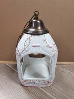 Vogelvoederhuis / plantenhanger wit porselein, Antiek en Kunst, Ophalen